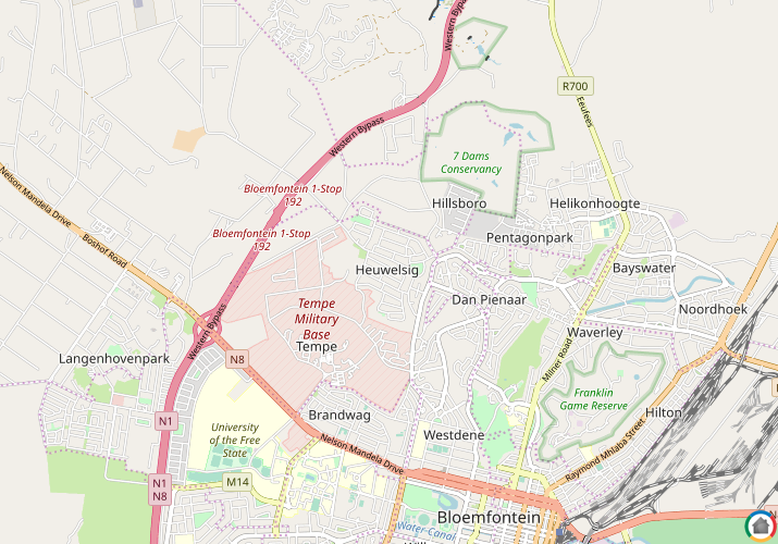 Map location of Heuwelsig